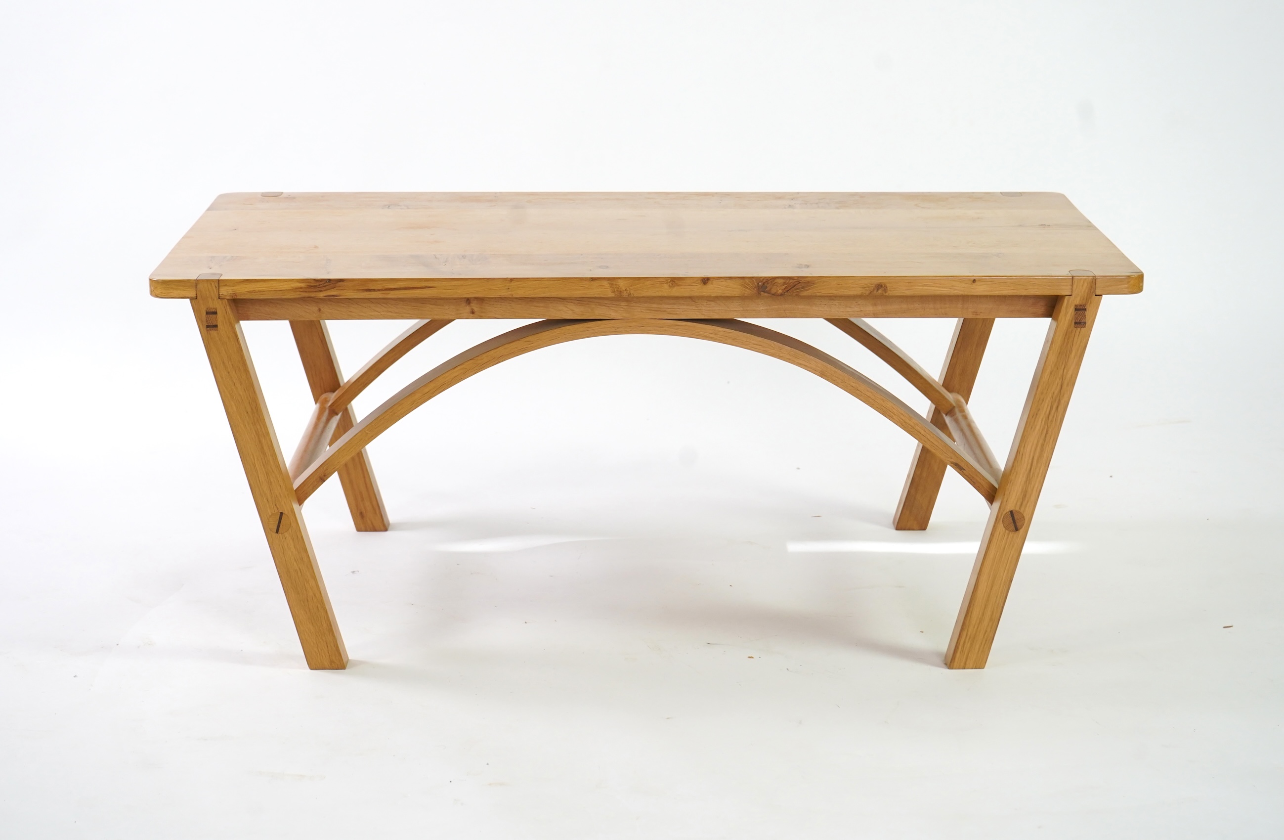 Andrew Hague, The Sussex Guild: A contemporary rectangular oak coffee table